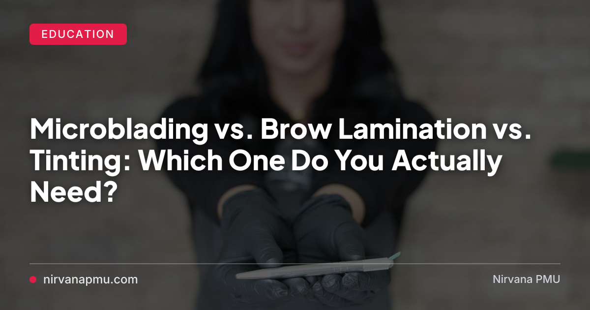 Three popular brow treatments, three completely different results. Here's the honest breakdown of what each one actually does, how long it lasts, and which one is right for your specific brow goals.